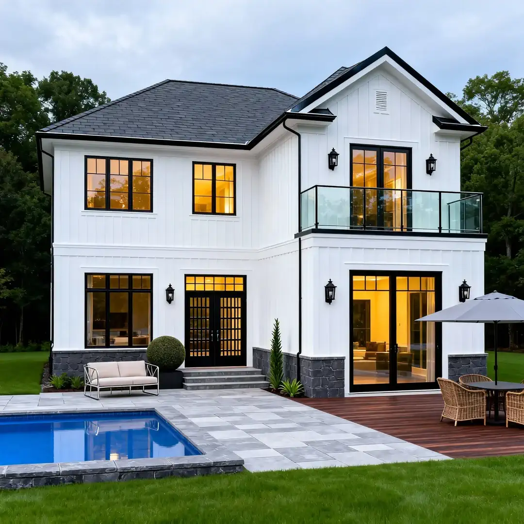 现代简约风轻钢结构别墅