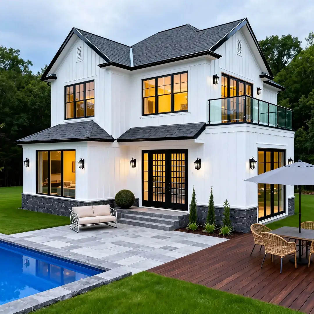 现代简约风轻钢结构别墅